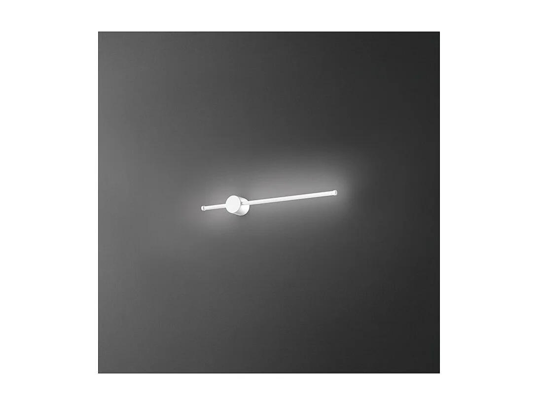 CLOCK Applique LED en aluminium 12W 3000K Perenz 65 cm Blanc