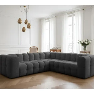 Baloo Corner Small hoekbank, 6-zits, voor de woonkamer, Moly-stof, antraciet Baloo Corner Small hoekbank, 6-zits, voor de woonkamer, Moly-stof, antraciet