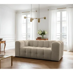 Baloo bank, 2-zits, voor de woonkamer, Moly-stof, beige Baloo bank, 2-zits, voor de woonkamer, Moly-stof, beige