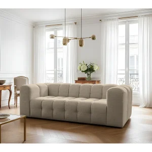 Baloo bank, 3-zits, voor de woonkamer, Moly-stof, beige Baloo bank, 3-zits, voor de woonkamer, Moly-stof, beige