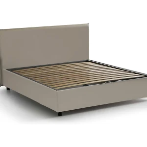 Talam Italia Franse Bed Aurea Grijs Taupe Met Opbergruimte, Matrasmaat 140×190 cm, Gestoffeerd Made in Italy Talam Italia Franse Bed Aurea Grijs Taupe Met Opbergruimte, Matrasmaat 140×190 cm, Gestoffeerd Made in Italy