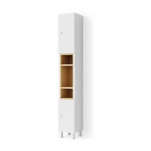 Badkamerkast wit 30x30x190 aquis Badkamerkast wit 30x30x190 aquis