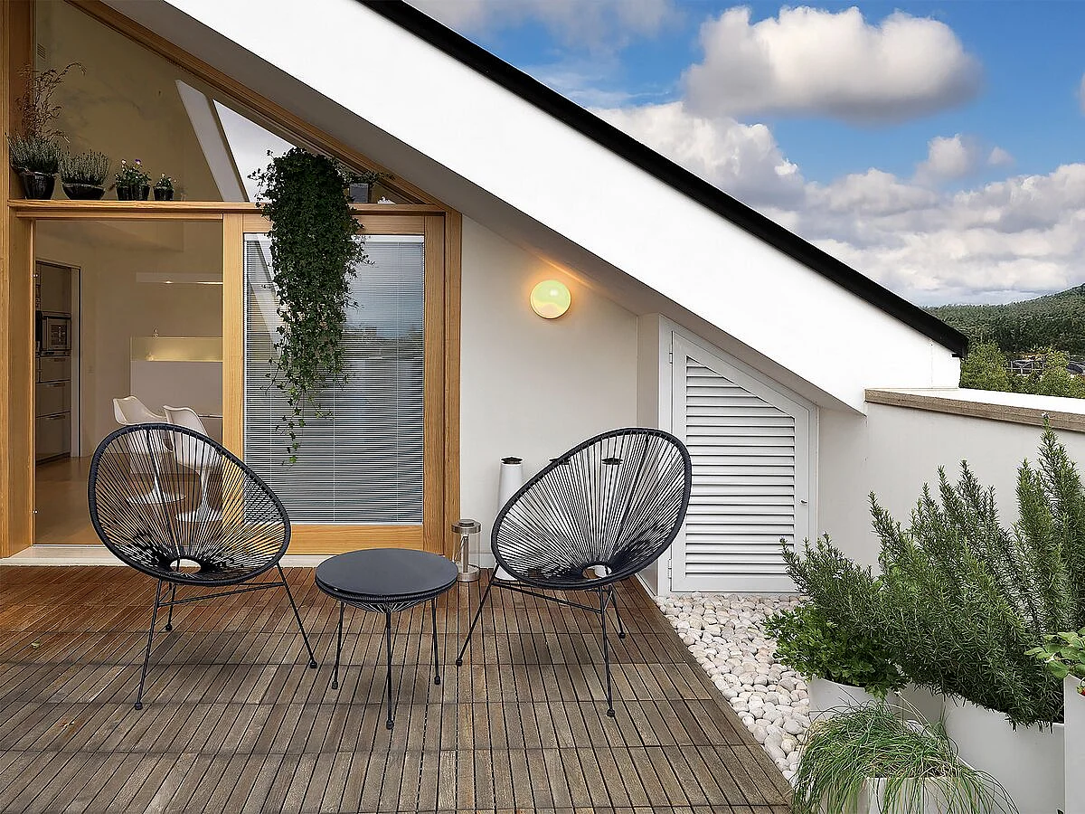 "Odea" Metalen Acapulco Tuinset - 2 Zitplaatsen - Zwart, Modern Design, Weerbestendig, Elegant Comfort