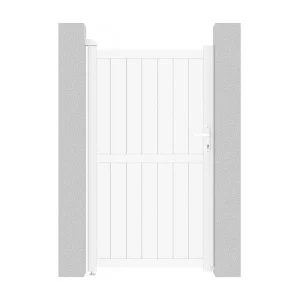 Tuinpoort tuindeur aluminium "Lola" – 101,2 x 180,9 cm – Wit Tuinpoort tuindeur aluminium "Lola" – 101,2 x 180,9 cm – Wit