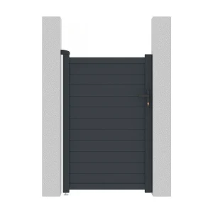 Tuinpoort tuindeur aluminium "Marc" – 101,2 x 155,9 cm – Grijs Tuinpoort tuindeur aluminium "Marc" – 101,2 x 155,9 cm – Grijs