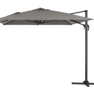 Parasol vrijhangend tuin zweefparasol "Sun 4" – 3 x 4 m – Grijs Parasol vrijhangend tuin zweefparasol "Sun 4" – 3 x 4 m – Grijs