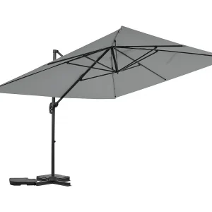 Parasol vrijhangend tuin zweefparasol aluminium "Sky 4" – 3 x 4 m – Grijs Parasol vrijhangend tuin zweefparasol aluminium "Sky 4" – 3 x 4 m – Grijs