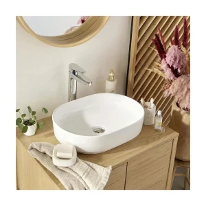 ALBI witte keramische ovale opzetwastafel 37×50,5cm ALBI witte keramische ovale opzetwastafel 37×50,5cm