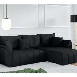 AX LIVING Hoekbank L vorm Antalya 280 cm in Antraciet met Bedfunctie