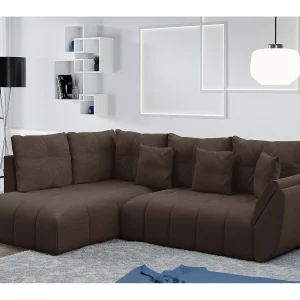 AX LIVING hoekbank met slaapfunctie Corleone bruin 268 cm AX LIVING hoekbank met slaapfunctie Corleone bruin 268 cm