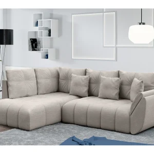 AX LIVING hoekbank met slaapfunctie Corleone beige 268 cm AX LIVING hoekbank met slaapfunctie Corleone beige 268 cm