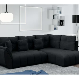 AX LIVING Hoekbank L vorm Kayseri 266 cm in Antraciet met Bedfunctie