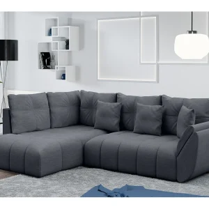 AX LIVING hoekbank met slaapfunctie Corleone grijs 268 cm AX LIVING hoekbank met slaapfunctie Corleone grijs 268 cm