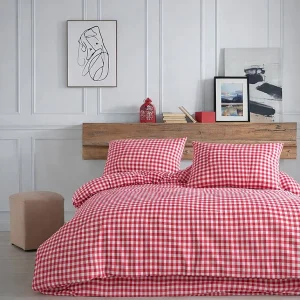 2 persoons beddengoed 240×220 cm+2 kussenslopen 65×65 cm in katoen