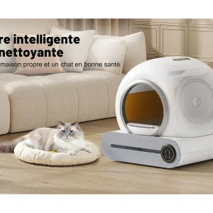 65L Adaptieve zelfreinigende kattenbak – Elimineert geurtjes – App-gestuurd – Wit 65L Adaptieve zelfreinigende kattenbak – Elimineert geurtjes – App-gestuurd – Wit