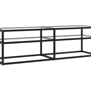 Ballypatrick  Tv-meubel 140x40x40,5 cm gehard glas transparant