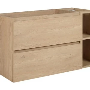 Badkamermeubel 100 cm + TOP, Kleur: Licht eiken, 100 x 60,7 x 46 cm
