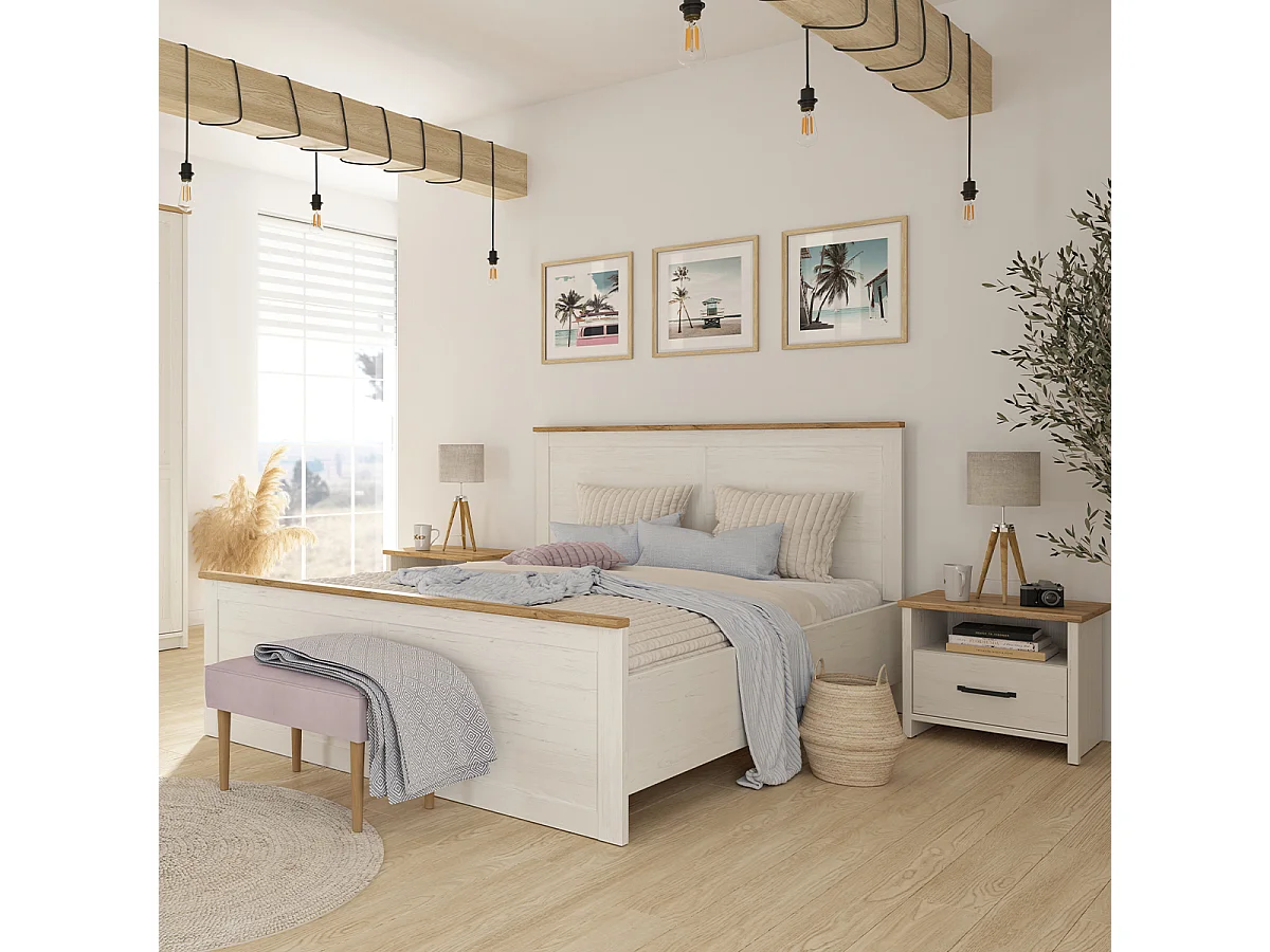 Aksel Witte bedstee 180x200 inclusief lattenbodem