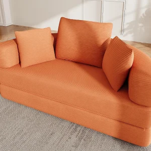 2-Zits Semi-Cirkelvormige Opzetbank – Ovaal Bed 173×176 cm – 250 kg – Zonder Montage – Ideaal voor Studio & Appartement