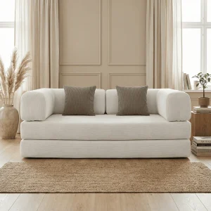 Coco Living Bank Kaia Convertible – wit/bruin Coco Living Bank Kaia Convertible – wit/bruin