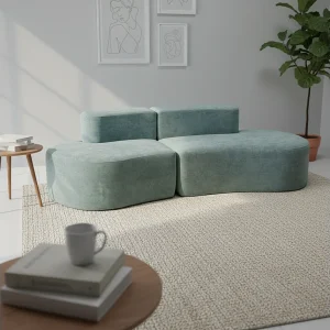 Bank Lounge dubbel – salie Bank Lounge dubbel – salie