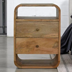 Artisan Furniture London nachtkastje met 2 lades van massief hout Artisan Furniture London nachtkastje met 2 lades van massief hout