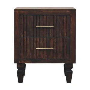 Artisan Furniture Massief hout Belmont nachtkastje met 2 lades