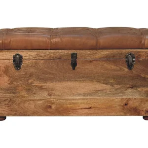 Artisan Furniture Massief hout Buffalo Hide Oak-achtige opbergkist