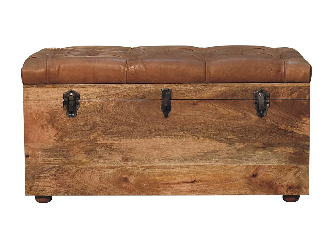 Artisan Furniture Massief hout Buffalo Hide Oak-achtige opbergkist