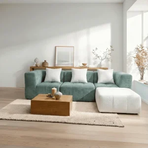 Bank Eden Compleet 3 zitplaatsen – salie wit Bank Eden Compleet 3 zitplaatsen – salie wit