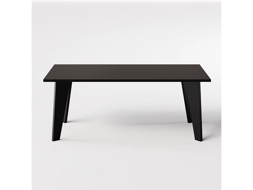 ARIS tafel 138 x 80 cm voor keuken, woonkamer, eetkamer Zwart
