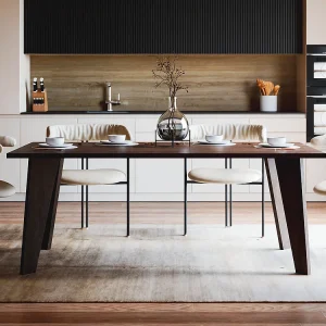 ARIS tafel 138 x 80 cm voor keuken, woonkamer, eetkamer Chocolade eiken ARIS tafel 138 x 80 cm voor keuken, woonkamer, eetkamer Chocolade eiken