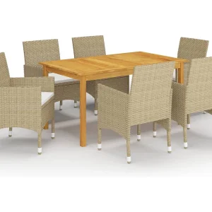 7-delige Tuinset beige 7-delige Tuinset beige