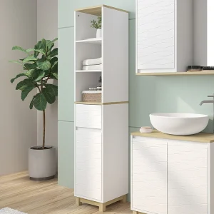 Badkamermeubels wit 30x30x151 livia