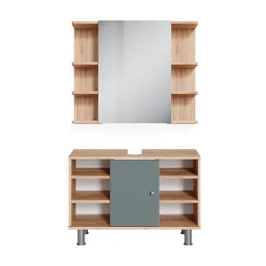 Badkamermeubel set groen 60x32x54 fynn Badkamermeubel set groen 60x32x54 fynn