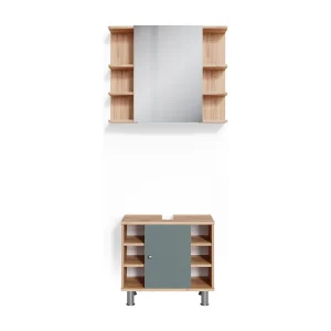 Badkamermeubel set groen 60x32x54 fynn Badkamermeubel set groen 60x32x54 fynn