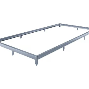 Aluminium voet voor "Basilic" kas – 7.03 m² – Grijs Aluminium voet voor "Basilic" kas – 7.03 m² – Grijs