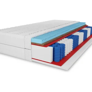 7 zones kokos-pocketveringmatras Premium 120x200x27 cm, matras hardheid H3/H4, kleur: zwart, incl. hoes 7 zones kokos-pocketveringmatras Premium 120x200x27 cm, matras hardheid H3/H4, kleur: zwart, incl. hoes