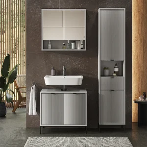 Badkamerkast grijs 40x35x190 eliza Badkamerkast grijs 40x35x190 eliza