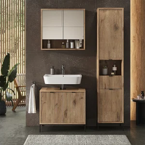 Badkamermeubel viking eik 40x35x190 eliza Badkamermeubel viking eik 40x35x190 eliza