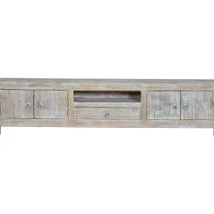 TV-meubel in oud wit manguier