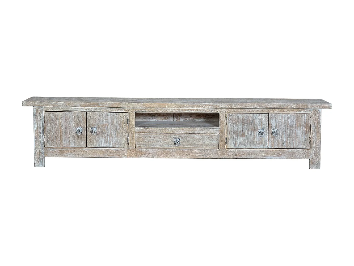 TV-meubel in oud wit manguier