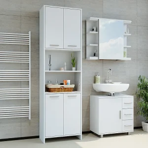 Badkamerkast wit 56.1x30x190 maris Badkamerkast wit 56.1x30x190 maris