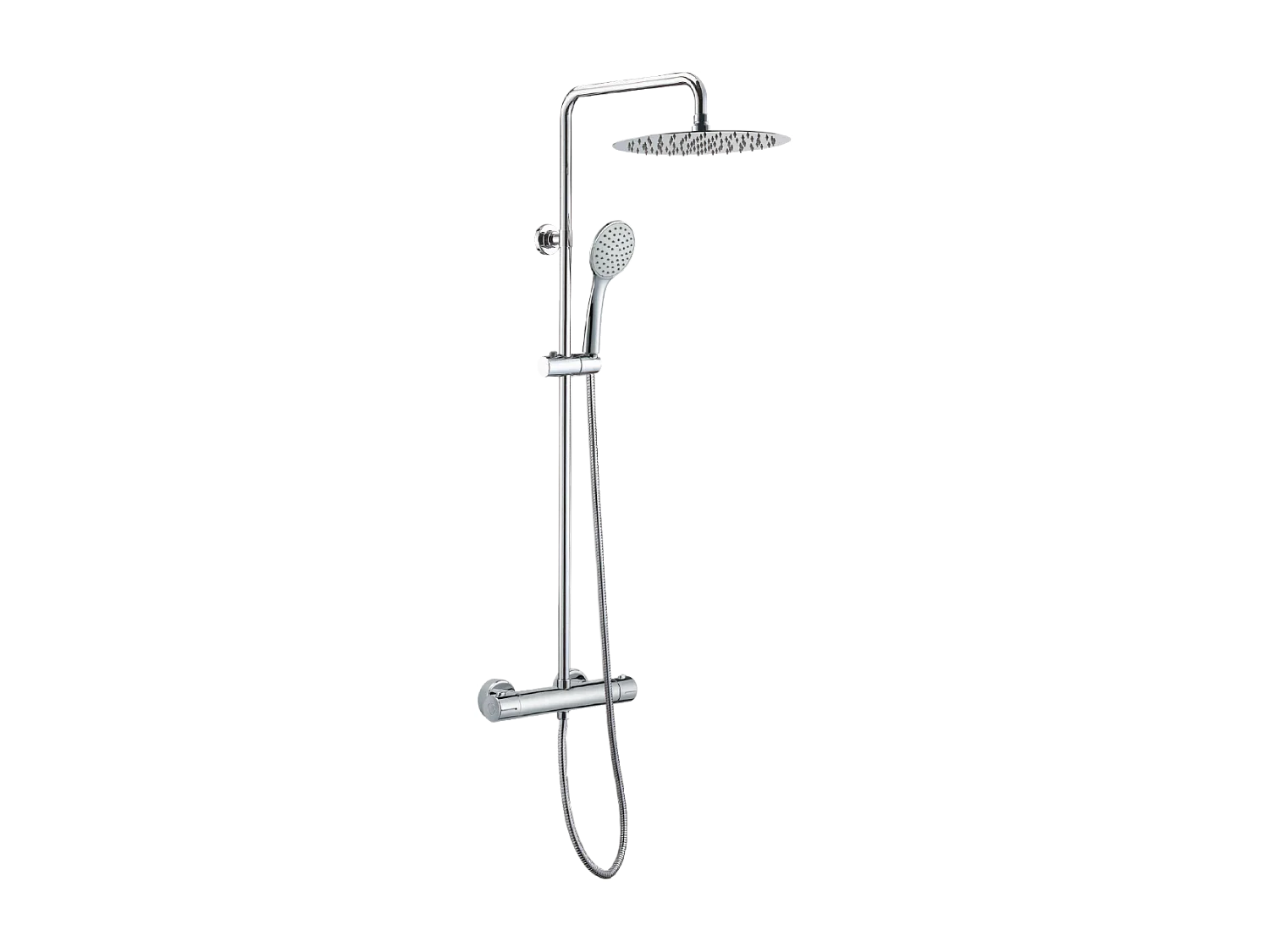 Allure thermostatische douchekolom chroom - Essebagno