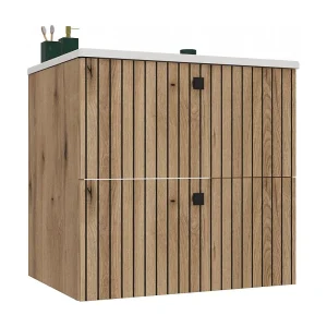 Badkamerkast, Evoke eiken, 60 x 57 x 45 cm