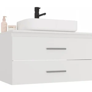 Badkamerkast, wit, 80 x 45 x 50 cm Badkamerkast, wit, 80 x 45 x 50 cm
