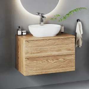 Onderkast 80cm plan de toilette Viggo Hout Onderkast 80cm plan de toilette Viggo Hout