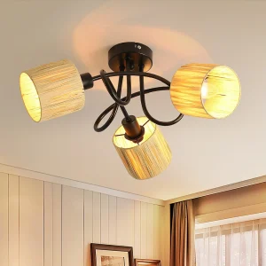 3-lichts plafondspot hal plafondlamp – Vintage plafondlamp 3-lichts plafondspot hal plafondlamp – Vintage plafondlamp