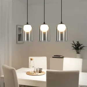 1e Vintage Hanglamp Voor Eettafel Gerookt Grijs G9, Ovaal Hoogte Verstelbaar 1e Vintage Hanglamp Voor Eettafel Gerookt Grijs G9, Ovaal Hoogte Verstelbaar