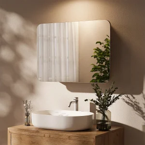 Badkamerspiegelkast krachtige eik goud 70×17.4×50 zino